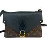 ルイ・ヴィトン LOUIS VUITTON サンミッチェル M44030 ブラック×ブラウン モノグラムキャンバス レディース ショルダーバッグ