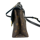 ルイ・ヴィトン LOUIS VUITTON サンミッチェル M44030 ブラック×ブラウン モノグラムキャンバス レディース ショルダーバッグ