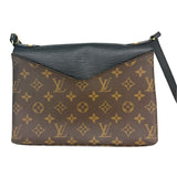 ルイ・ヴィトン LOUIS VUITTON サンミッチェル M44030 ブラック×ブラウン モノグラムキャンバス レディース ショルダーバッグ