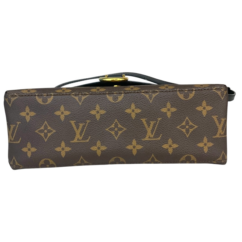 ルイ・ヴィトン LOUIS VUITTON サンミッチェル M44030 ブラック×ブラウン モノグラムキャンバス レディース ショルダーバッグ