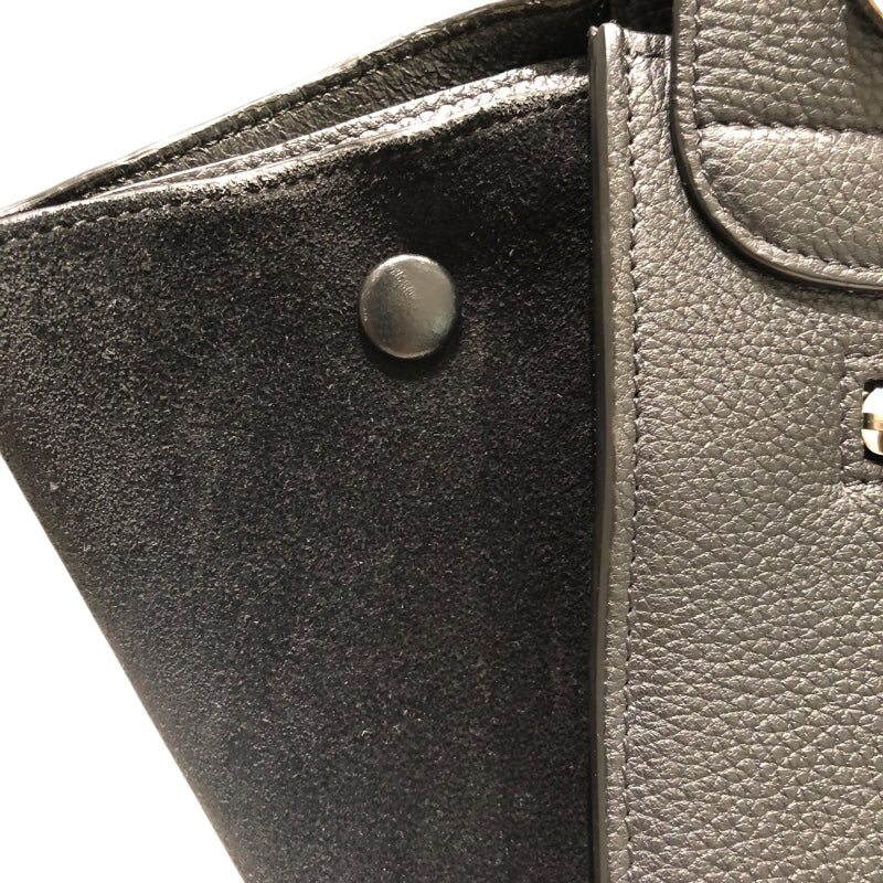 セリーヌ CELINE トラペーズ ブラックSV金具 カーフ レディース