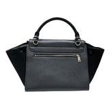 セリーヌ CELINE トラペーズ ブラックSV金具 カーフ レディース ショルダーバッグ