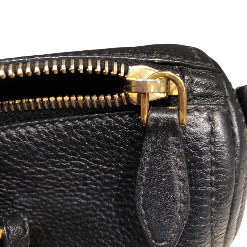プラダ PRADA ２WAYバッグ ブラック x ゴールド金具 ヴィッテロダイノレザー ユニセックス ショルダーバッグ