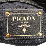 プラダ PRADA ２WAYバッグ ブラック x ゴールド金具 ヴィッテロダイノレザー ユニセックス ショルダーバッグ