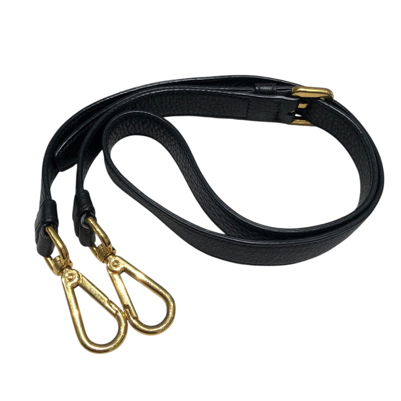 プラダ PRADA ２WAYバッグ ブラック x ゴールド金具 ヴィッテロダイノレザー ユニセックス ショルダーバッグ