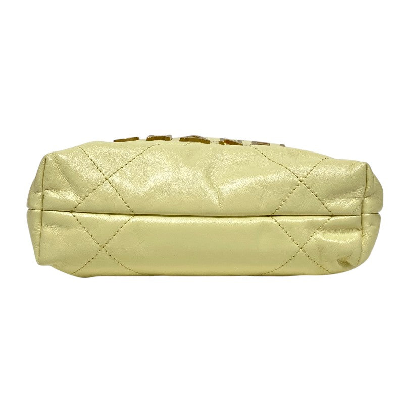 シャネル CHANEL CHANEL22 ミニバッグ AS3980 ライム ゴールド金具