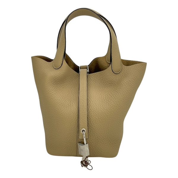 エルメス HERMES ピコタンロックPM K刻 トレンチ SV金具 トリヨン レディース ハンドバッグ