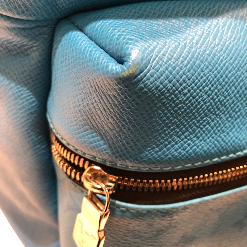 ルイ・ヴィトン LOUIS VUITTON ディスカバリーバックパック M30409 ブルー PVC メンズ リュック・デイパック