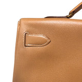 エルメス HERMES ケリー40 内縫い 〇X刻 ナチュラル　ゴールド金具 クシュベル レディース ハンドバッグ