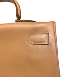 エルメス HERMES ケリー40 内縫い 〇X刻 ナチュラル　ゴールド金具 クシュベル レディース ハンドバッグ
