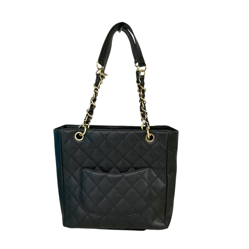 シャネル CHANEL PSTチェーントートバッグ A20994 ブラック/ゴールド金具 キャビアスキン レディース トートバッグ