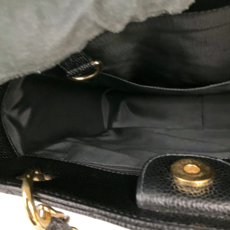 シャネル CHANEL PSTチェーントートバッグ A20994 ブラック/ゴールド金具 キャビアスキン レディース トートバッグ