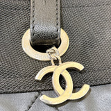 シャネル CHANEL パリビアリッツトートPM A34208 ブラック・シルバー金具 コーティングキャンバス レディース トートバッグ