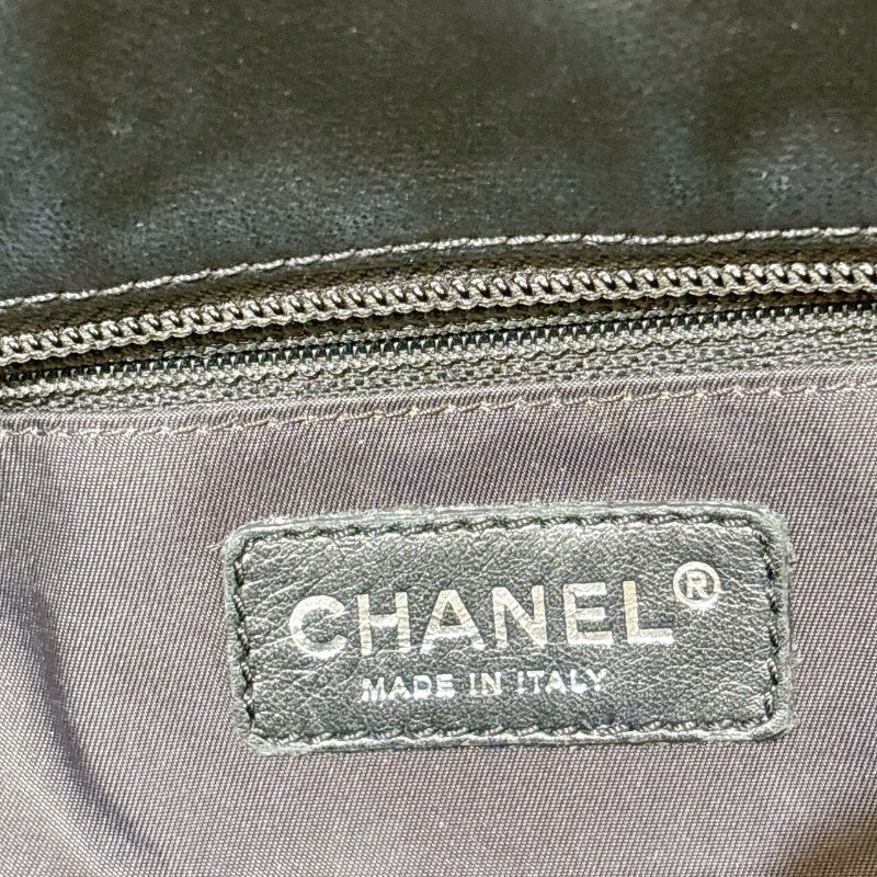 シャネル CHANEL パリビアリッツトートPM A34208 ブラック・シルバー金具 コーティングキャンバス レディース トートバッグ