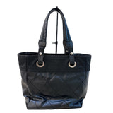 シャネル CHANEL パリビアリッツトートPM A34208 ブラック・シルバー金具 コーティングキャンバス レディース トートバッグ