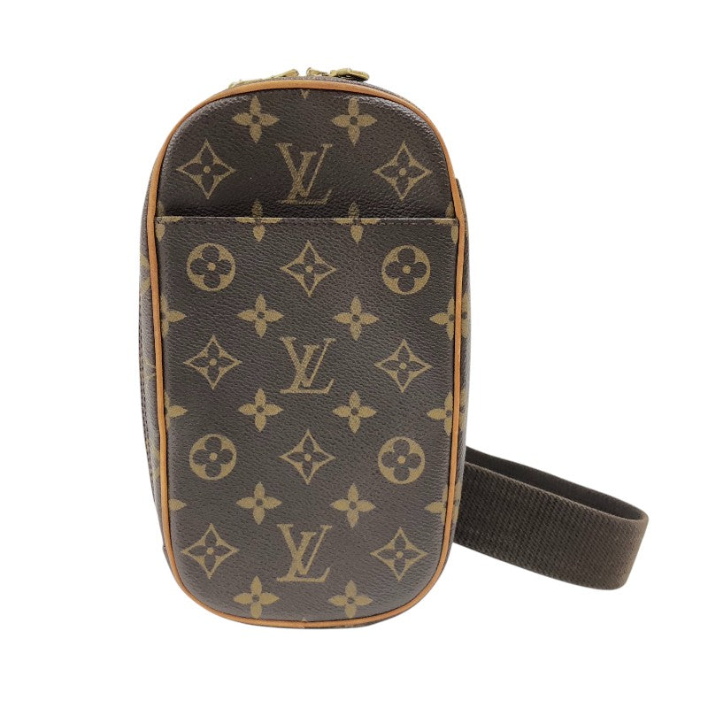 ルイ・ヴィトン LOUIS VUITTON ポシェット・ガンジュ M51870 ブラウン モノグラム・キャンバス ユニセックス ショルダーバッグ