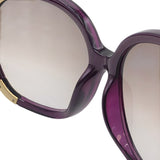 クロエ Chloe サングラス 61□15 135 パープル×GD プラスチック アクセサリー