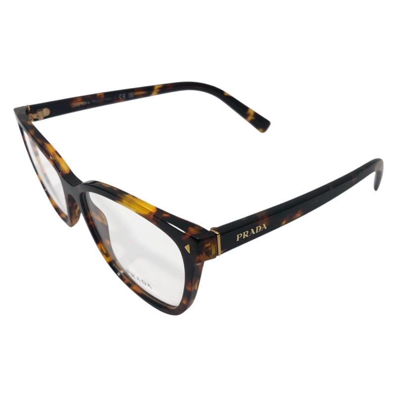 プラダ PRADA アイウェア VPR 15Z ブラウン プラスチック メンズ メガネ