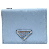 プラダ PRADA ネックストラップ付き　カードケース 2MR035 ライトブルー サフィアーノ レディース カードケース