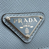 プラダ PRADA ネックストラップ付き　カードケース 2MR035 ライトブルー サフィアーノ レディース カードケース