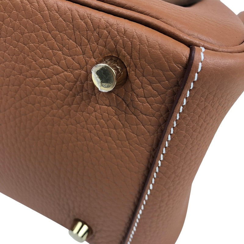 エルメス HERMES リンディ26 K刻 ゴールド ゴールド金具 トリヨンクレマンス レディース ショルダーバッグ