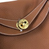 エルメス HERMES リンディ26 K刻 ゴールド ゴールド金具 トリヨンクレマンス レディース ショルダーバッグ