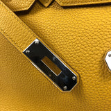 エルメス HERMES バーキン30 Y刻 ジョーヌアンブル シルバー金具 トゴ レディース ハンドバッグ
