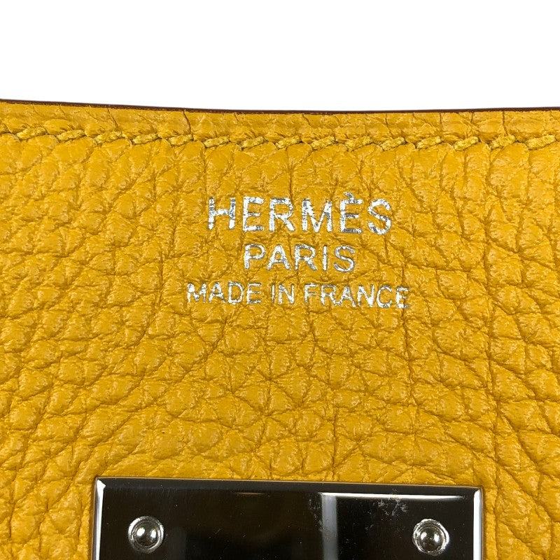 エルメス HERMES バーキン30 Y刻 ジョーヌアンブル シルバー金具 トゴ レディース ハンドバッグ