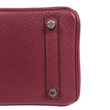 エルメス HERMES バーキン25 X刻 ルージュグレナ シルバー金具 トゴ レディース ハンドバッグ