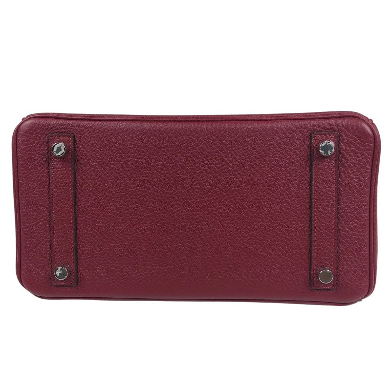 エルメス HERMES バーキン25 X刻 ルージュグレナ シルバー金具 トゴ レディース ハンドバッグ