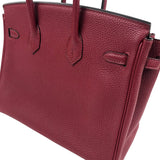 エルメス HERMES バーキン25 X刻 ルージュグレナ シルバー金具 トゴ レディース ハンドバッグ