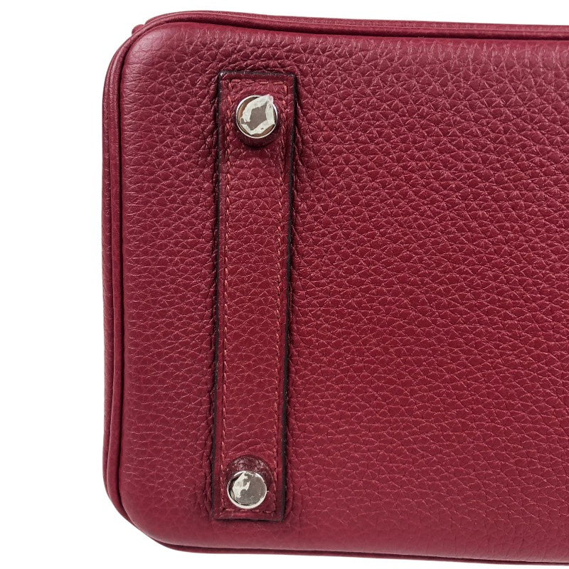 エルメス HERMES バーキン25 X刻 ルージュグレナ シルバー金具 トゴ レディース ハンドバッグ