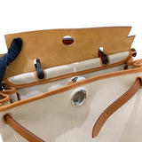 エルメス HERMES エールバッグジップPM U刻 エクリュ・ゴールド・SV金具 トワル・ハンター レディース ハンドバッグ
