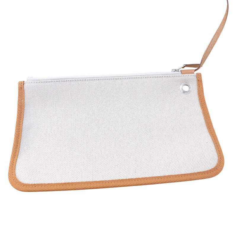 エルメス HERMES エールバッグジップPM U刻 エクリュ・ゴールド・SV金具 トワル・ハンター レディース ハンドバッグ