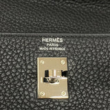 エルメス HERMES ケリー25 内縫い Y刻 ブラック シルバー金具 トゴ レディース ハンドバッグ ショルダーバッグ
