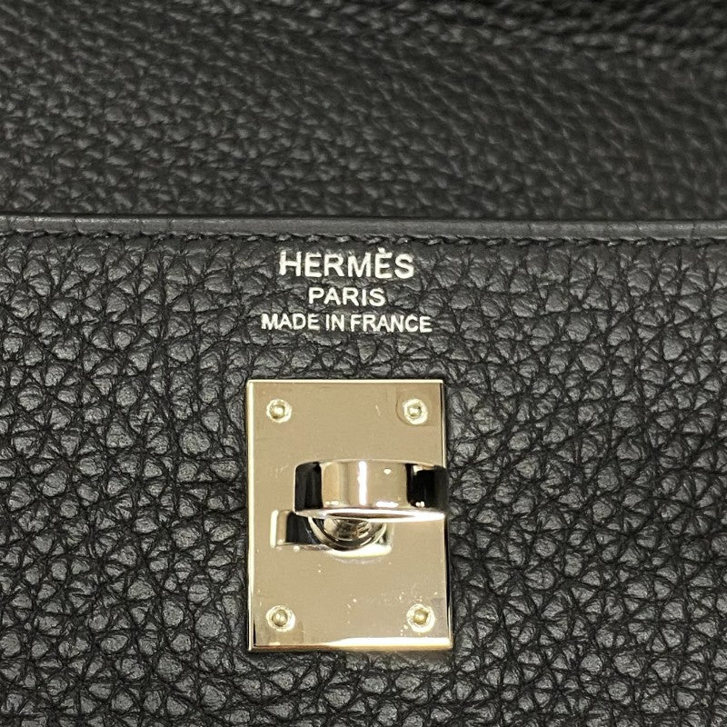 エルメス HERMES ケリー25 内縫い Y刻 ブラック シルバー金具 トゴ レディース ハンドバッグ ショルダーバッグ
