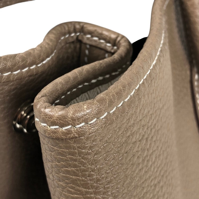 エルメス HERMES ガーデンパーティPM Z刻 エトゥープ シルバー金具 ネゴンダ レディース トートバッグ