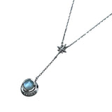 ヴァンドーム青山 VENDOME AOYAMA ブルートパーズ シェル ダイヤ ネックレス ホワイトゴールド K18/ブルートパーズ/マザーオブパール/ダイヤモンド ジュエリー