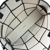 ボッテガ・ヴェネタ BOTTEGA VENETA アルコトートラージ ナチュラル・ブラック キャンバス・レザー メンズ トートバッグ
