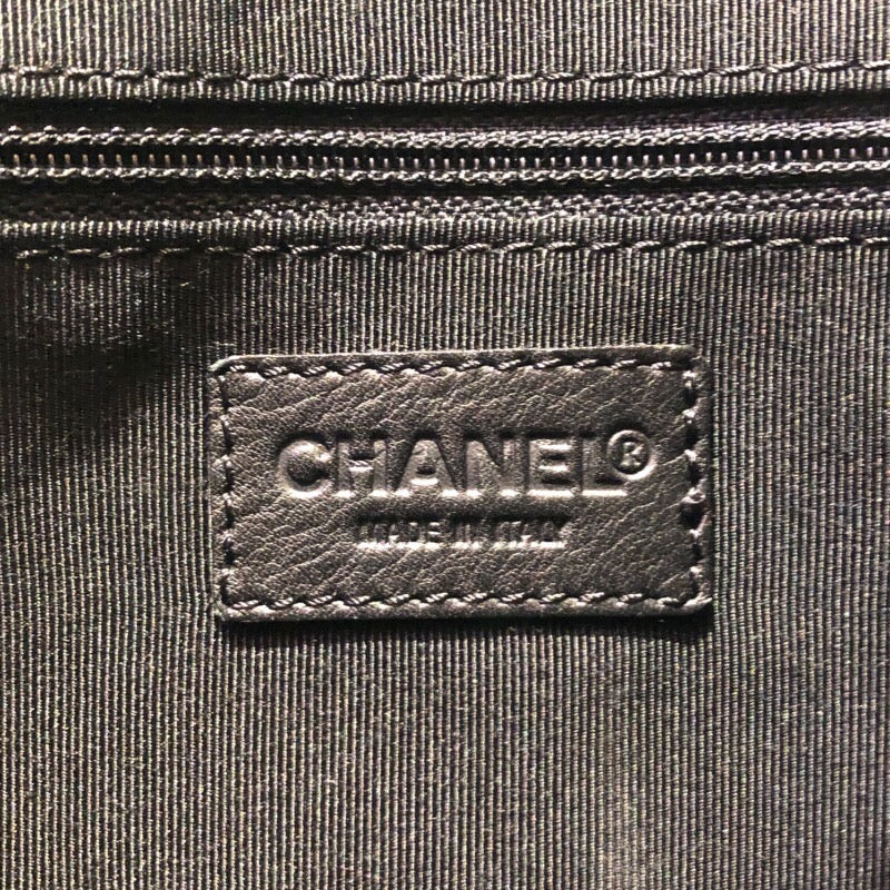 シャネル CHANEL ワイルドステッチハンドバッグ A18121 ブラック/シルバー カーフ レディース ハンドバッグ