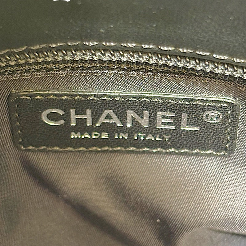 シャネル CHANEL パリビアリッツトートPM A34208 ブラック SV金具 コーティングキャンバス レディース トートバッグ