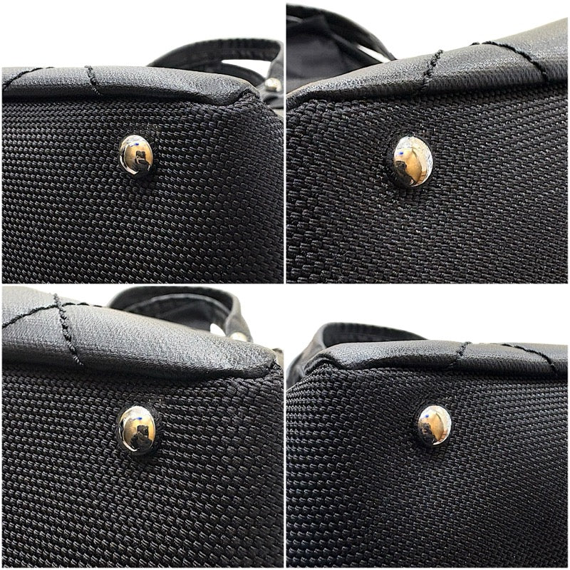 シャネル CHANEL パリビアリッツトートPM A34208 ブラック SV金具 コーティングキャンバス レディース トートバッグ