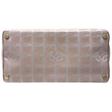 シャネル CHANEL ニュートラベルラインハンドバッグ A20518　8番台 ベージュ ナイロン ハンドバッグ