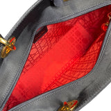 クリスチャン・ディオール Christian Dior レディディオールラージ ブラック シルクサテン レディース トートバッグ