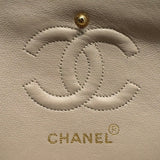 シャネル CHANEL マトラッセ23 A01113 ベージュ/GD金具 ラム レディース ショルダーバッグ