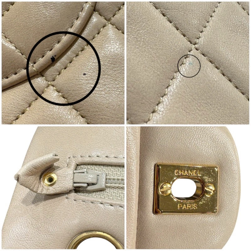 シャネル CHANEL マトラッセ23 A01113 ベージュ/GD金具 ラム レディース ショルダーバッグ
