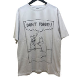 ロエベ LOEWE DONT FORGET プリント半袖Tシャツ H526Y22J29 ホワイト コットン メンズ 半袖Ｔシャツ