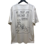 ロエベ LOEWE DONT FORGET プリント半袖Tシャツ H526Y22J29 ホワイト コットン メンズ 半袖Ｔシャツ