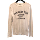 クリスチャン・ディオール Christian Dior アトリエロゴ長袖Ｔシャツ 043Ｊ611Ａ0589 コットン メンズ 長袖Ｔシャツ