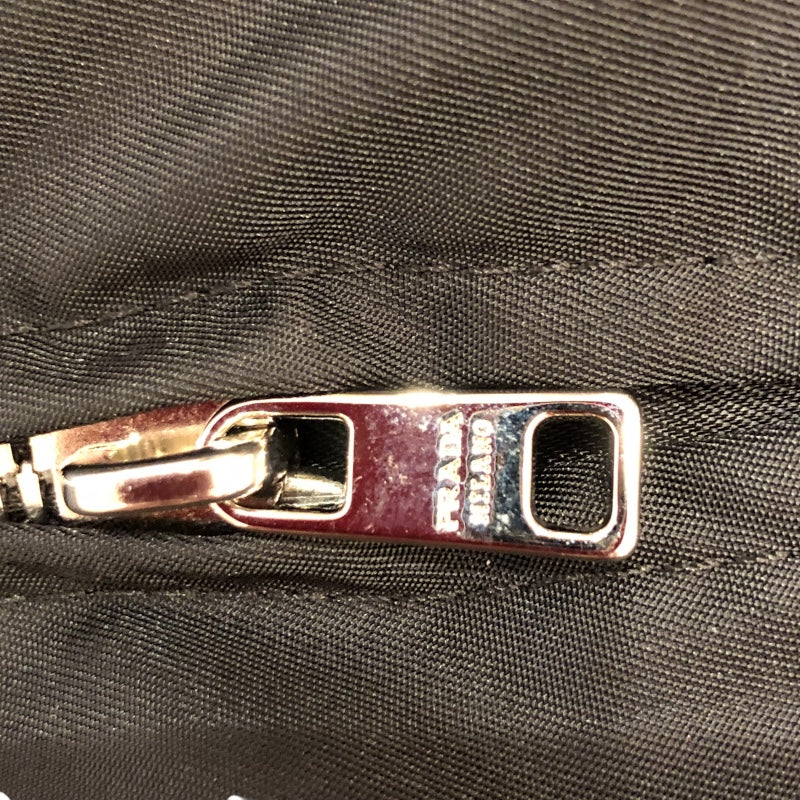 プラダ PRADA トライアングルジップスカート 21H881 ブラック/シルバー金具 ナイロン ナイロン レディース スカート